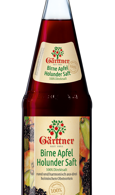 Birne Apfel Holunder Saft