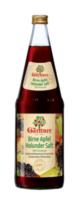 Birne Apfel Holunder Saft